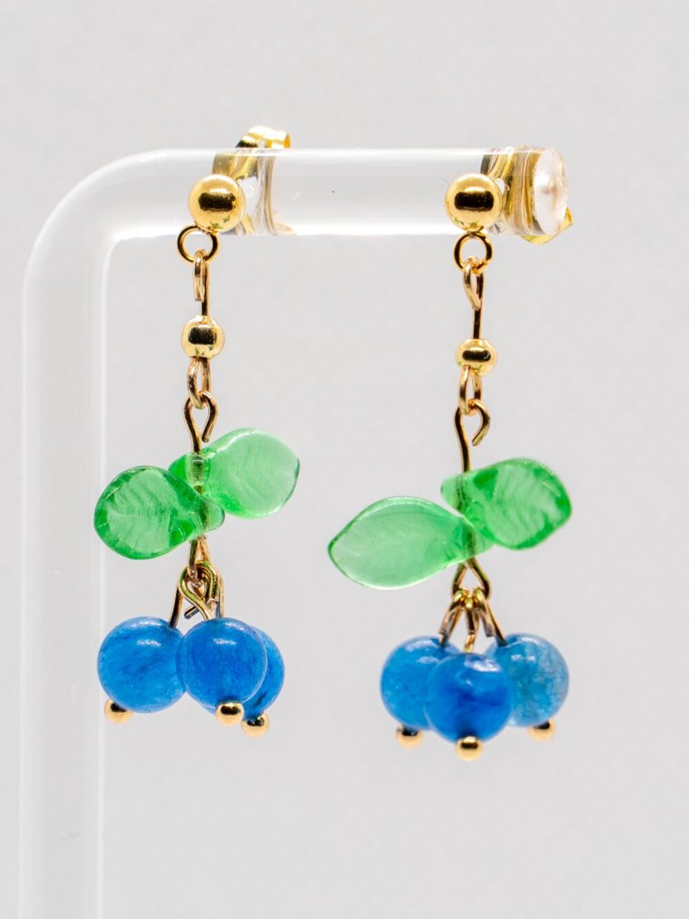 Blueberry Vine Earrings — Dangle Earrings